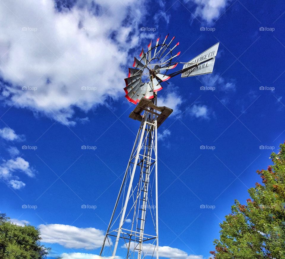 Blue skies windmill 