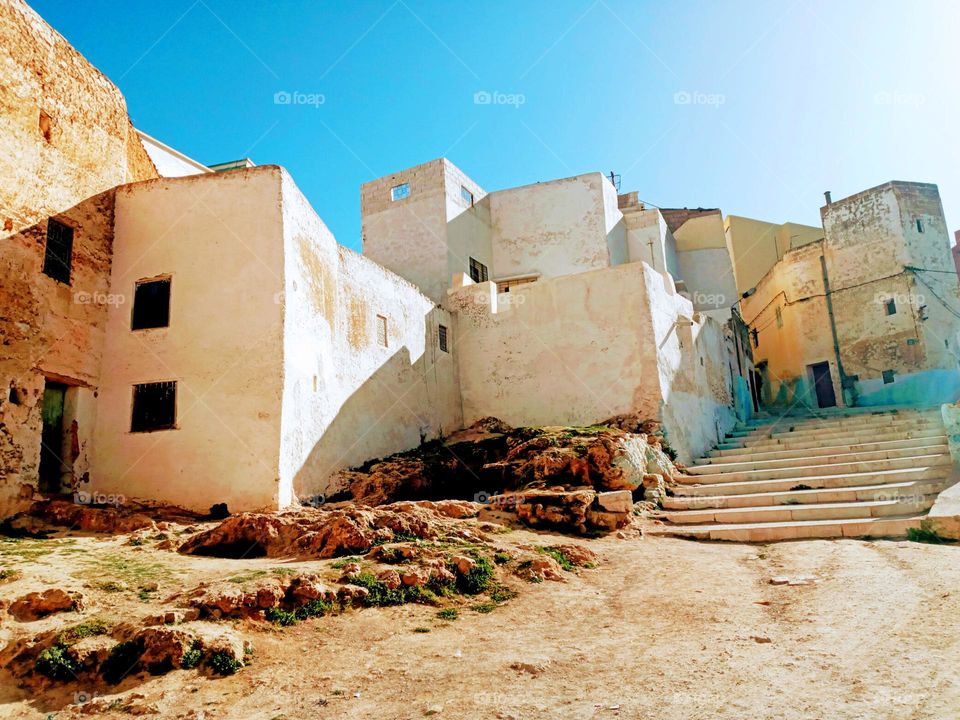 Old building in village Bhalil of morocco