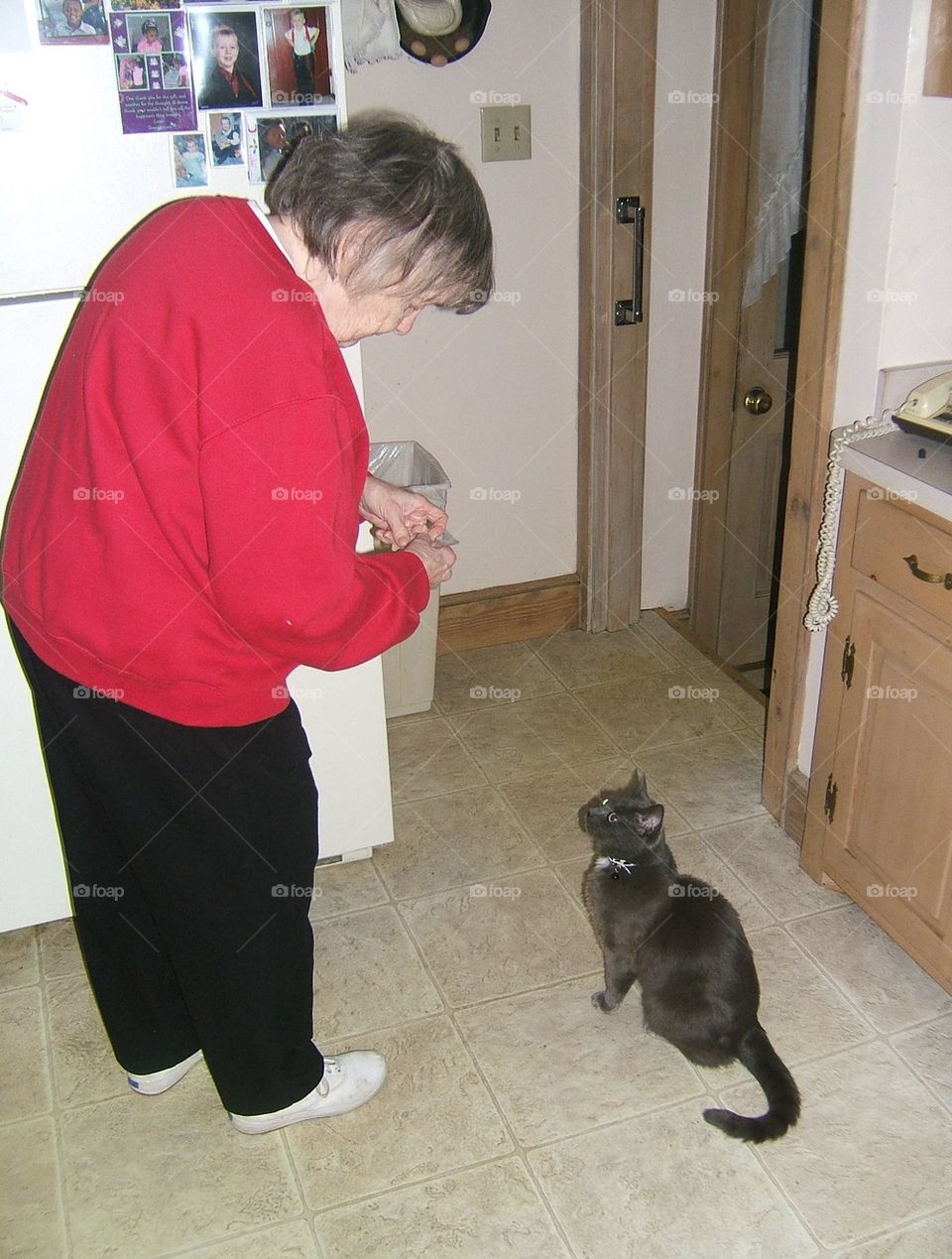 Grammy feeding Missy