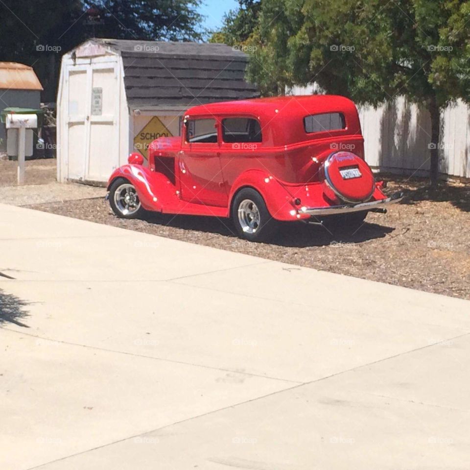 Antique hot rod