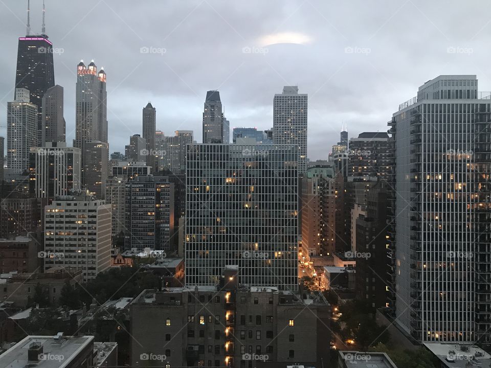 Skyscraper, City, Downtown, Skyline, Architecture