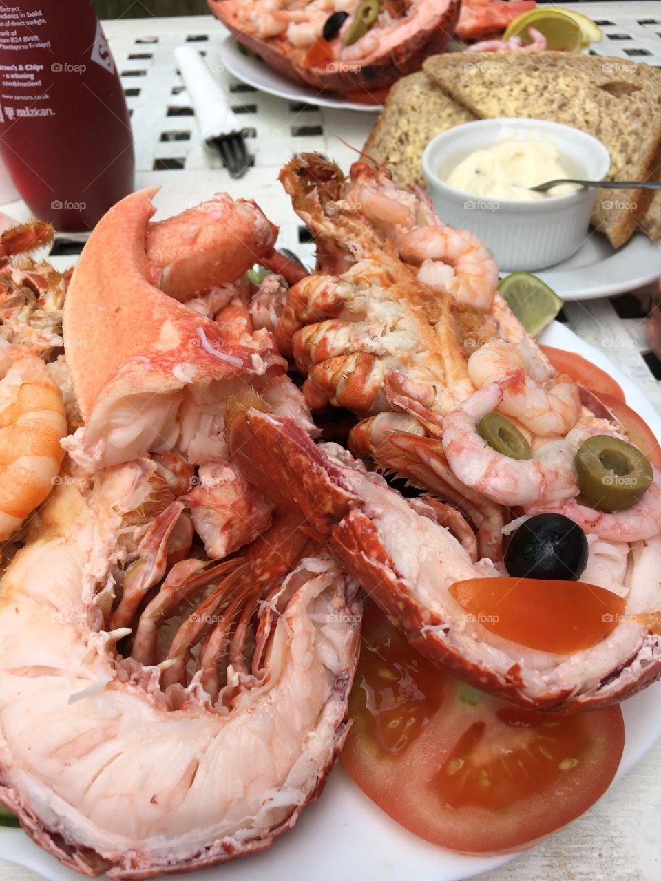 Fresh Lobster lunch 