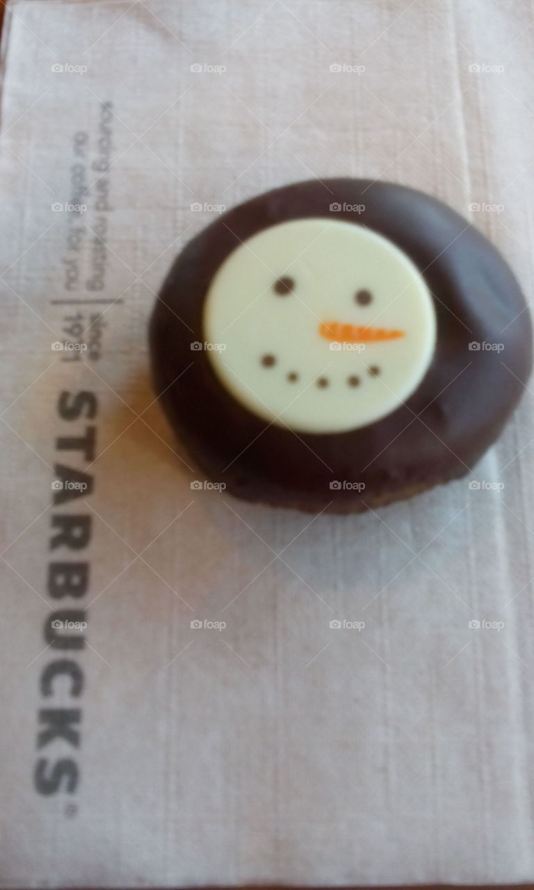 Snowman Donut