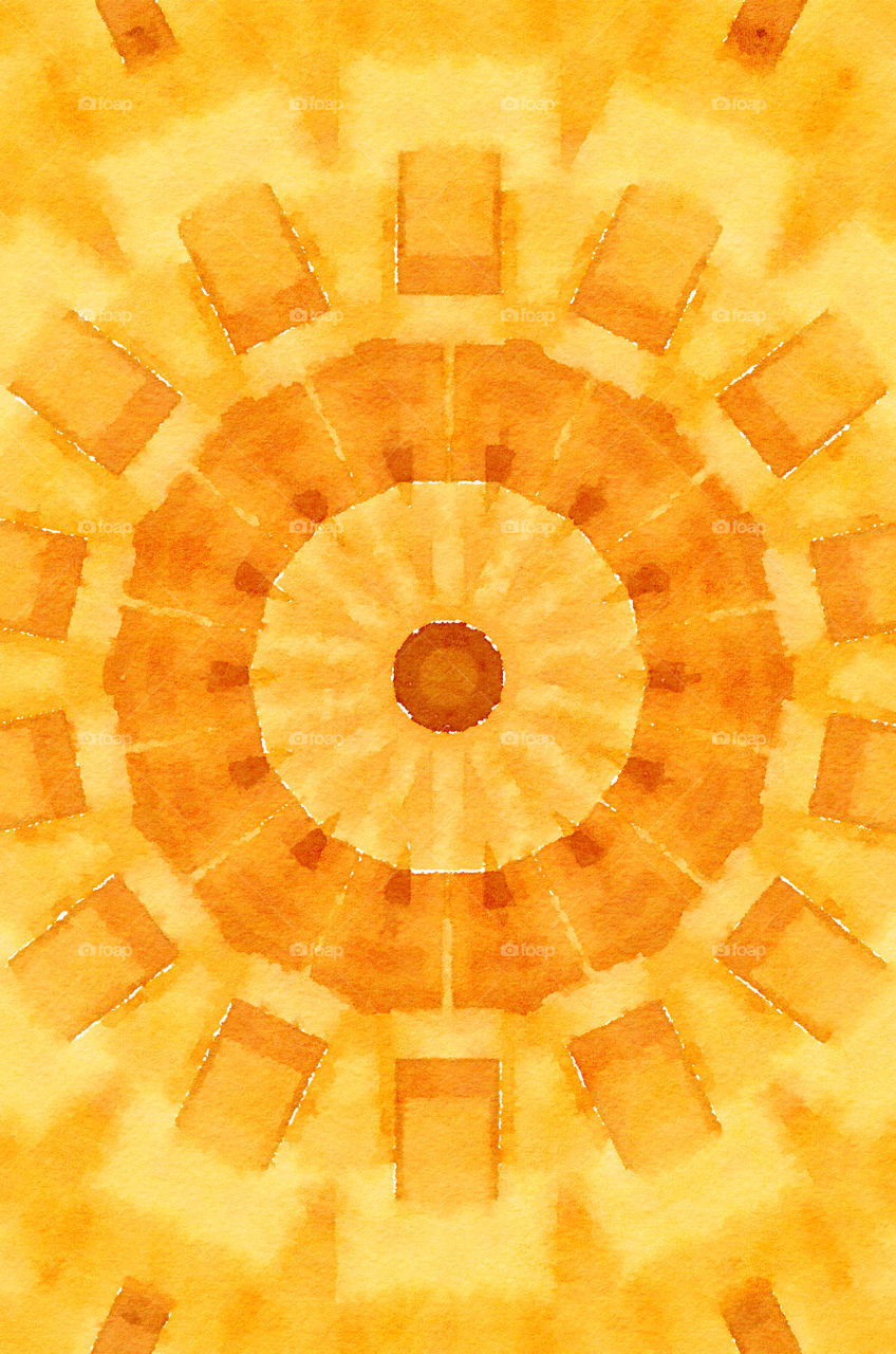 Watercolor of brown color background