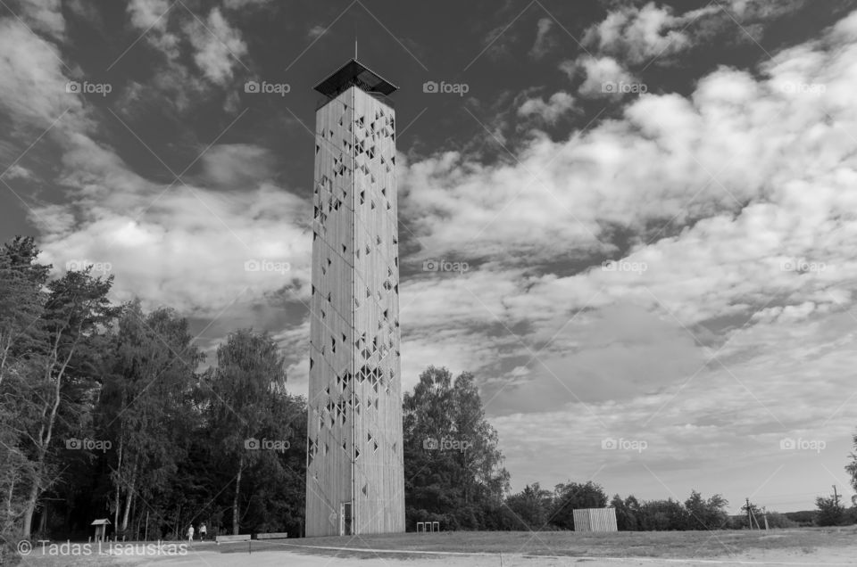A tower of landscape observation