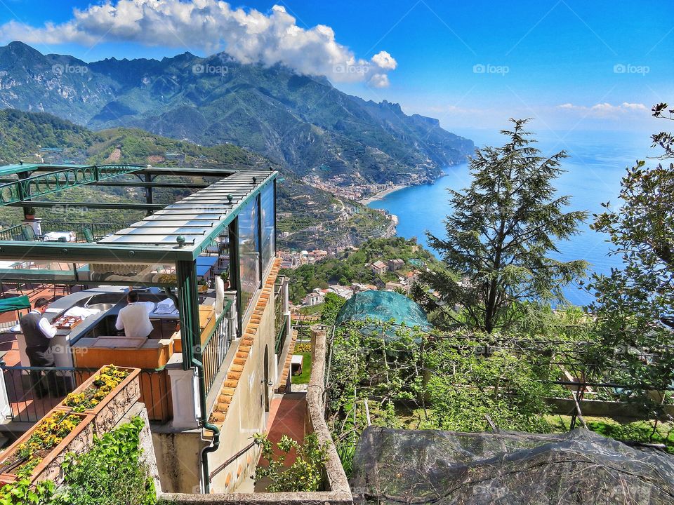 View of part of the Amalfi coast from Ravello