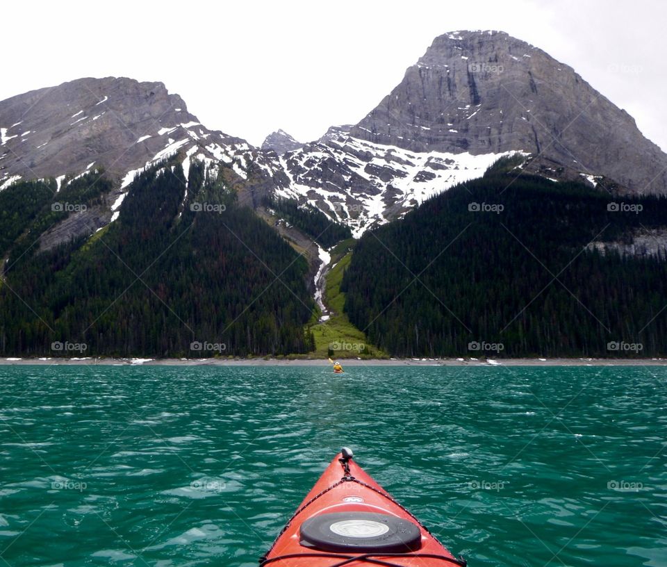 Kayak on the lake 