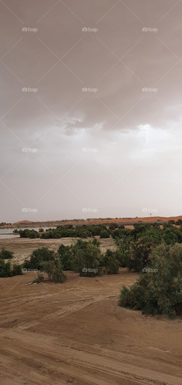 Cloudy sky up the desert in 🇦🇪