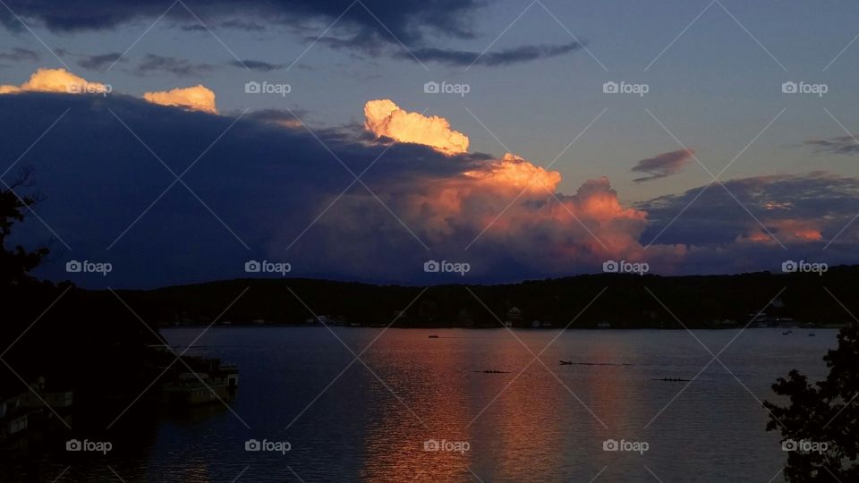 View of stormy clouds