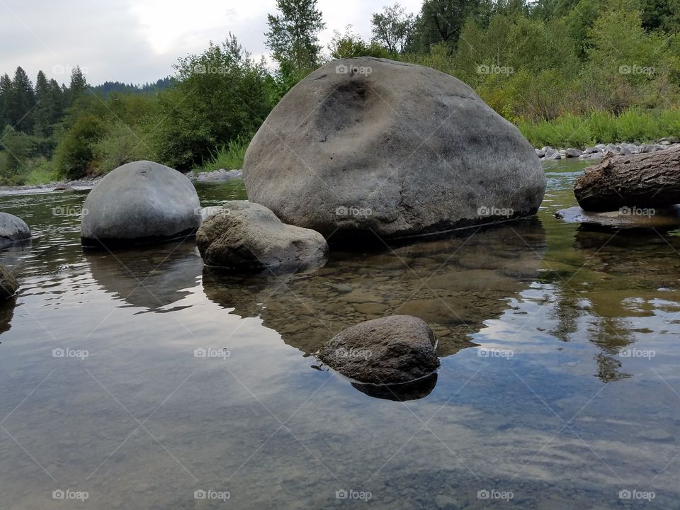 Boulders in the creek