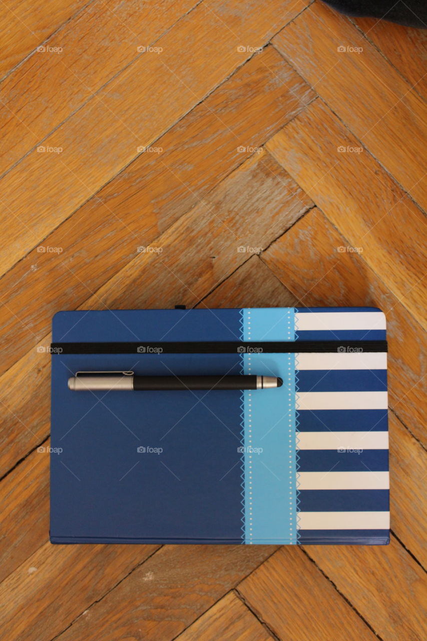 notebook and pen