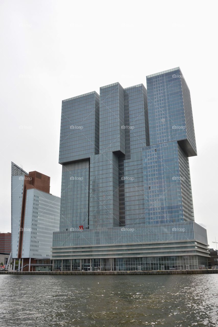 Skyscraper in Rotterdam Holland. 