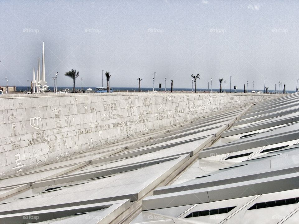 Architecture . Courtyard Around the Library of Alexandria