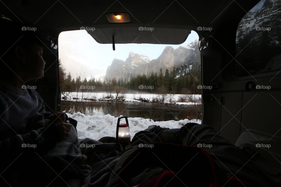 Snow, Winter, Landscape, People, Lake