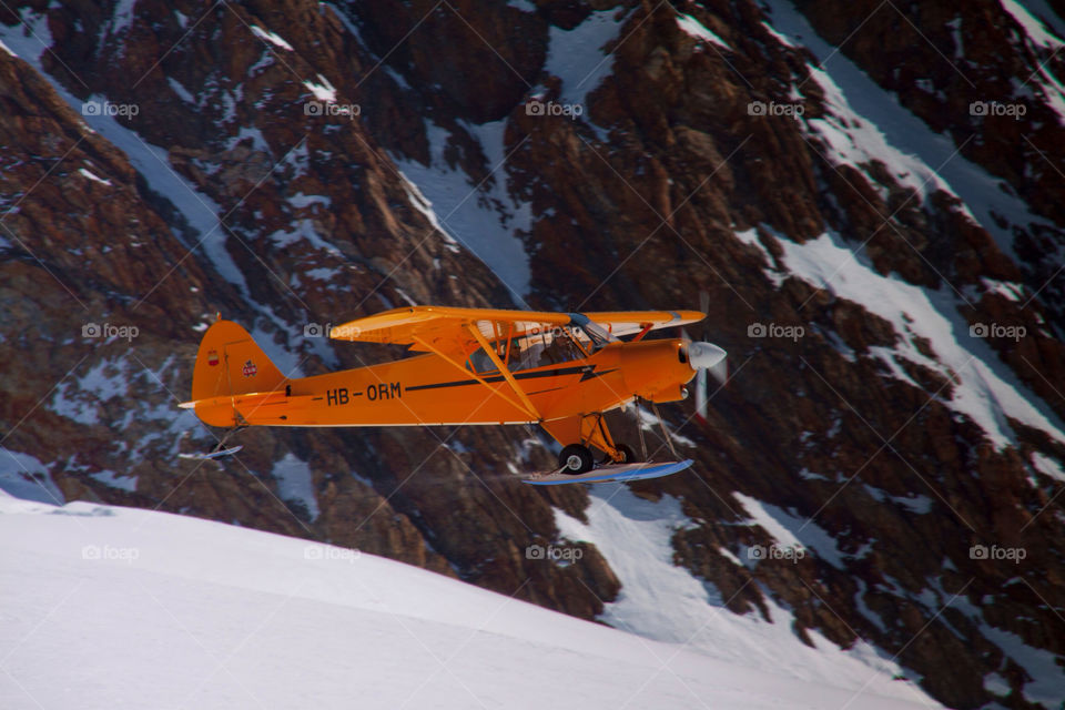 snow landscape aircraft expedition by cmosphotos