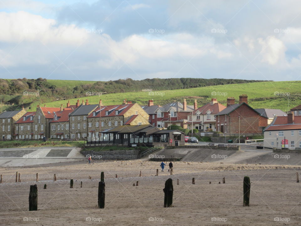 Sandsend beach north yorkshire