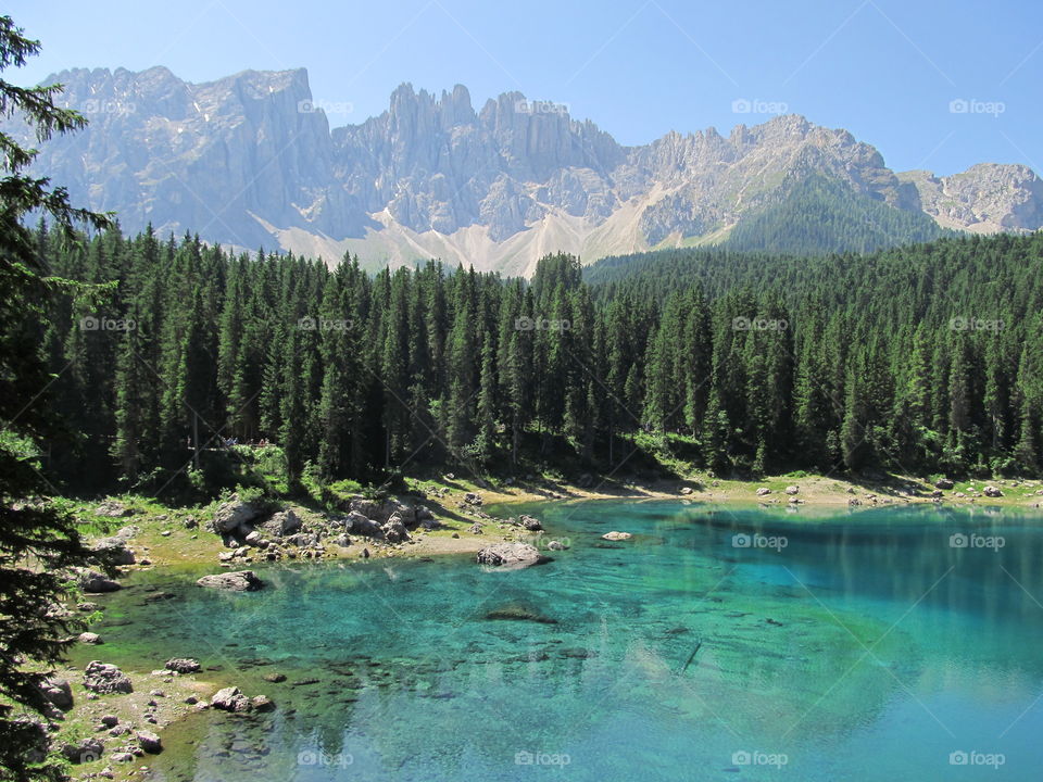 carezza lake dolomiti Unesco latemar colours wood peace