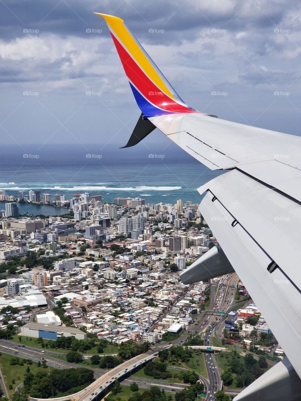 Coming on for a landing...Luis Munoz Marin Puerto Rico..San Juan