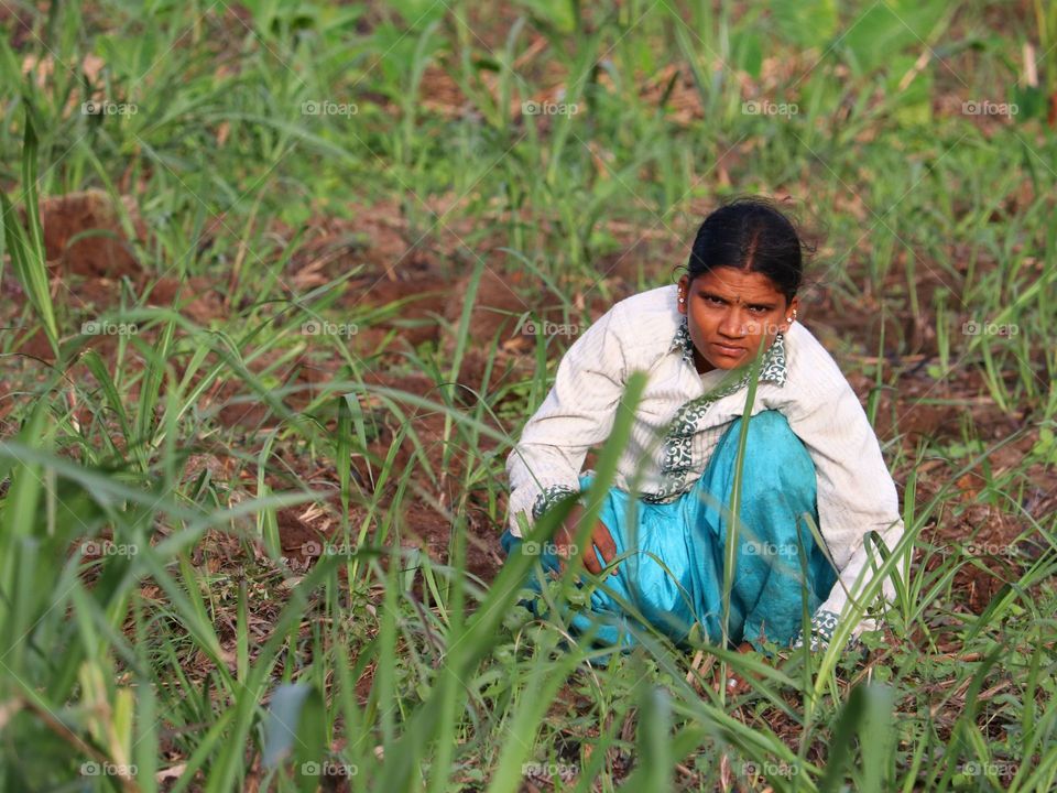 woman farming