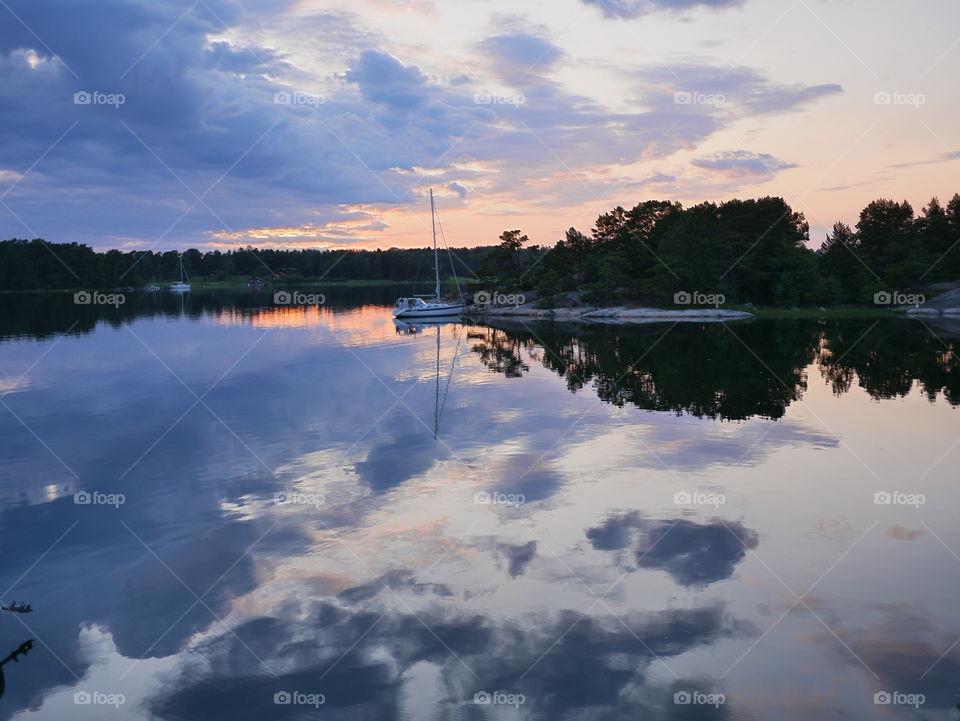 Reflection, Lake, Water, Landscape, Dawn