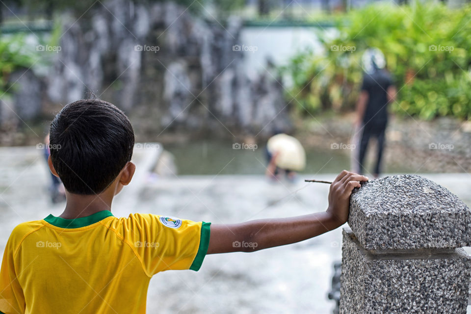 playing in raining day