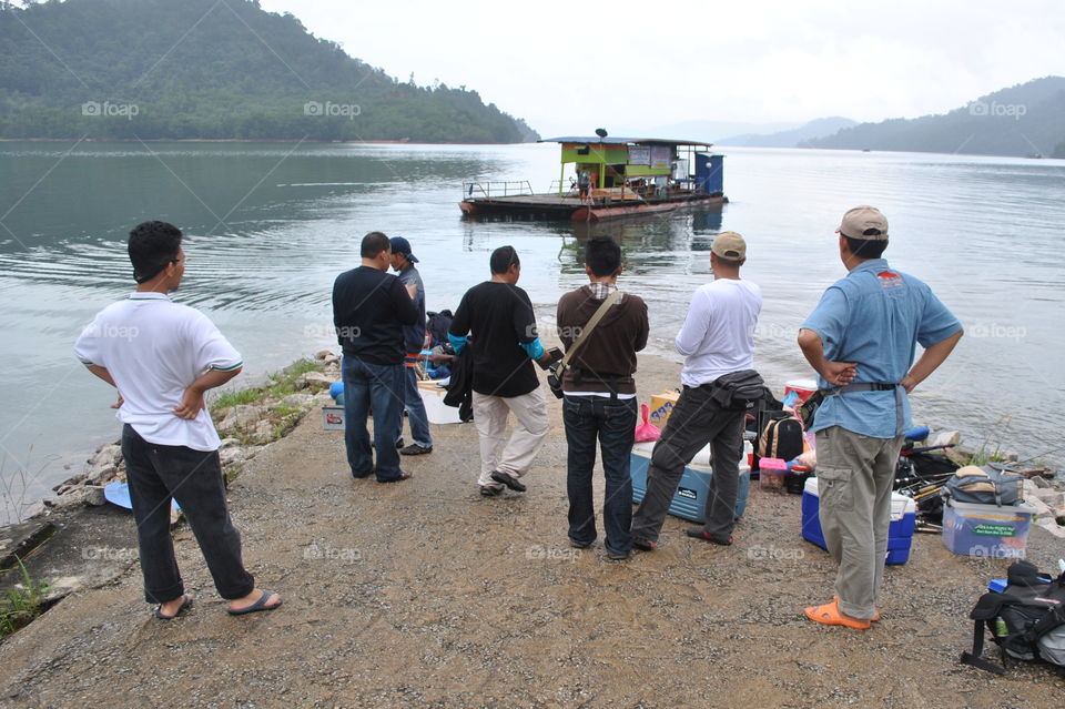 waiting for our ride