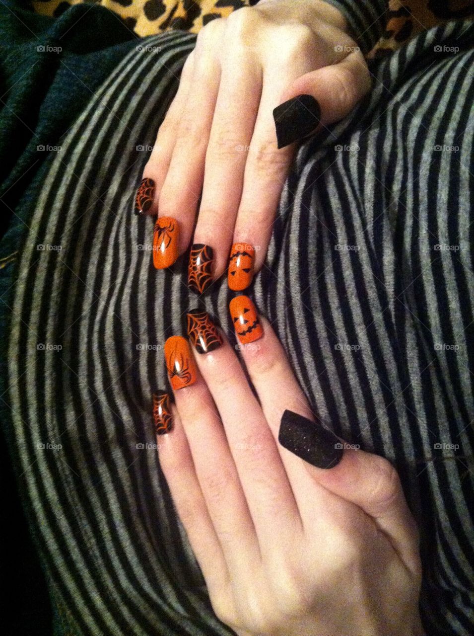 Halloween nail art