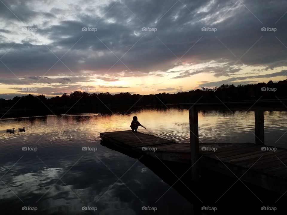 at the lake