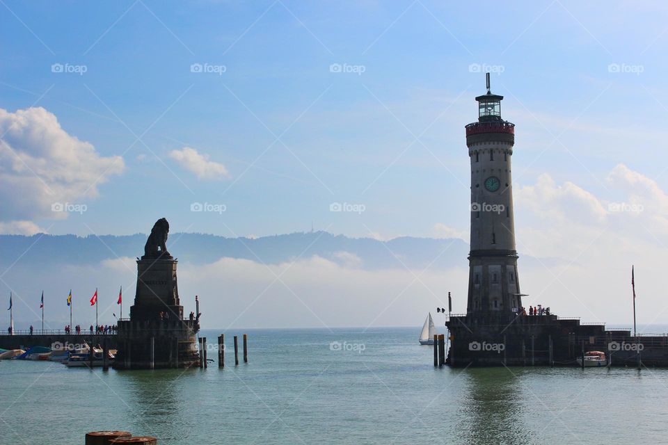 Lindau dock in Germany