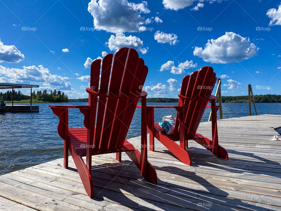 On the dock