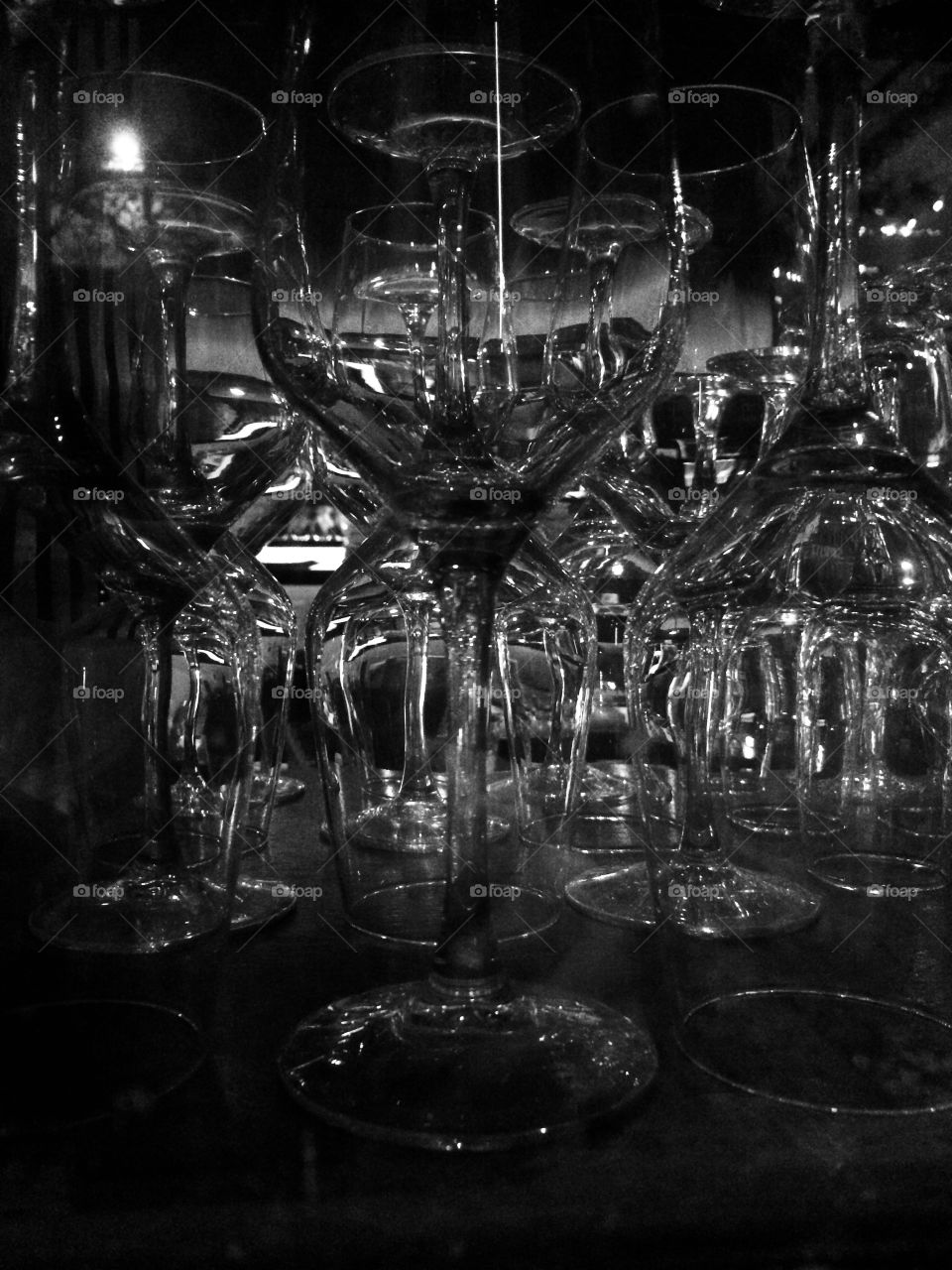 Glass, Drink, Wine, Reflection, Bar