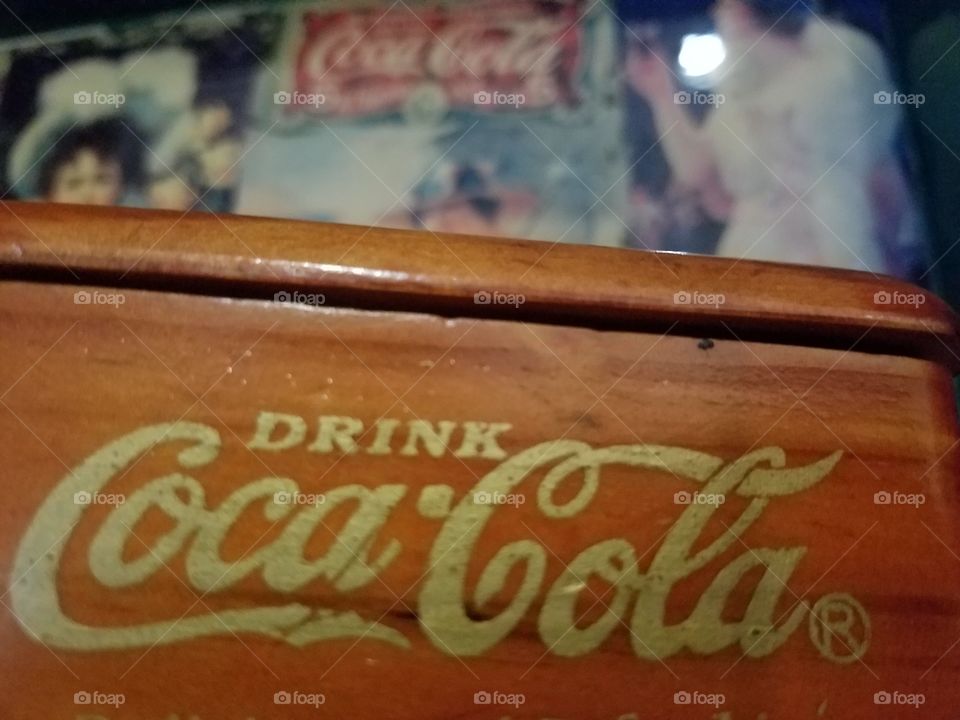 Coca-Cola toy with background