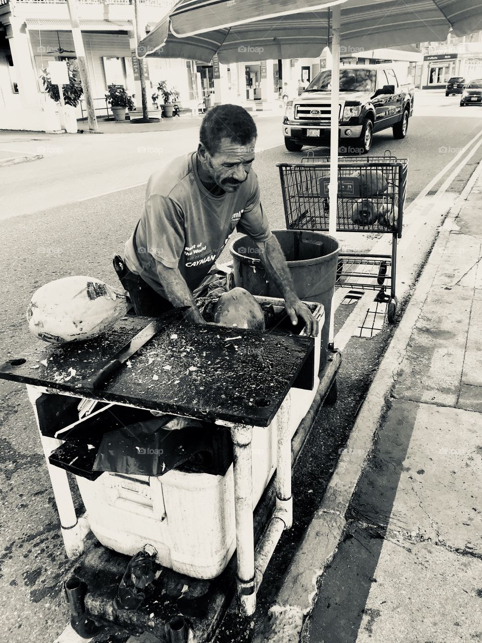 Street Vendor on Bay Street 