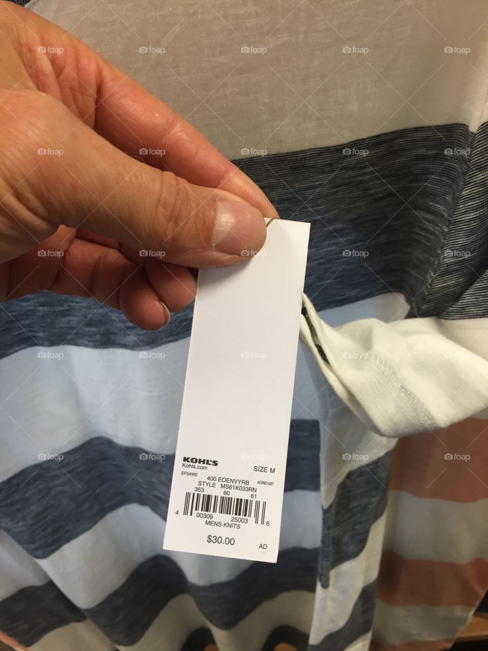 Going shopping price tag