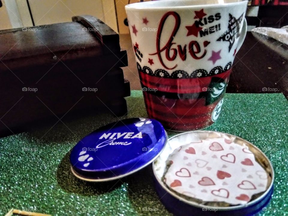 The mornings starts with NIVEA and full cup with love.