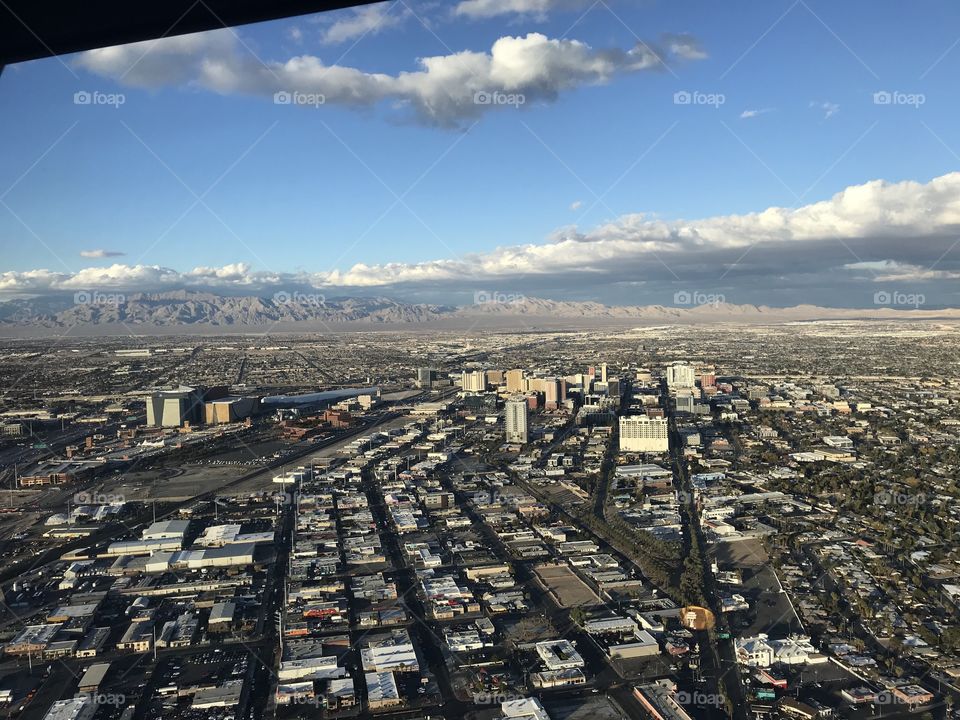 View of Downtown Las Vegas 