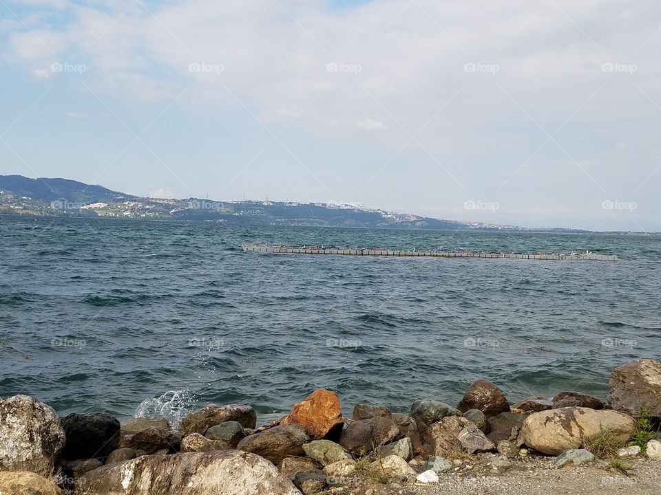 the view of the water in Sapanca Turkey