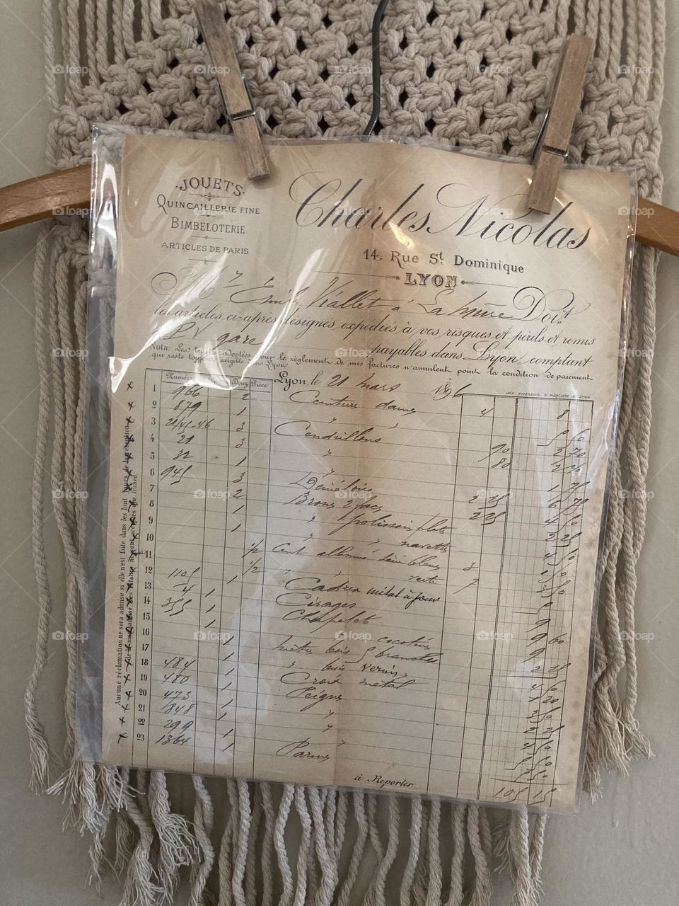 Old French paperwork 