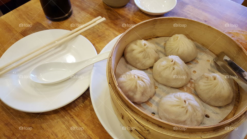 Close-up of fresh dumplings