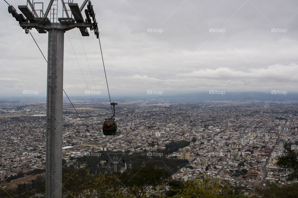 Cable car in Argentina