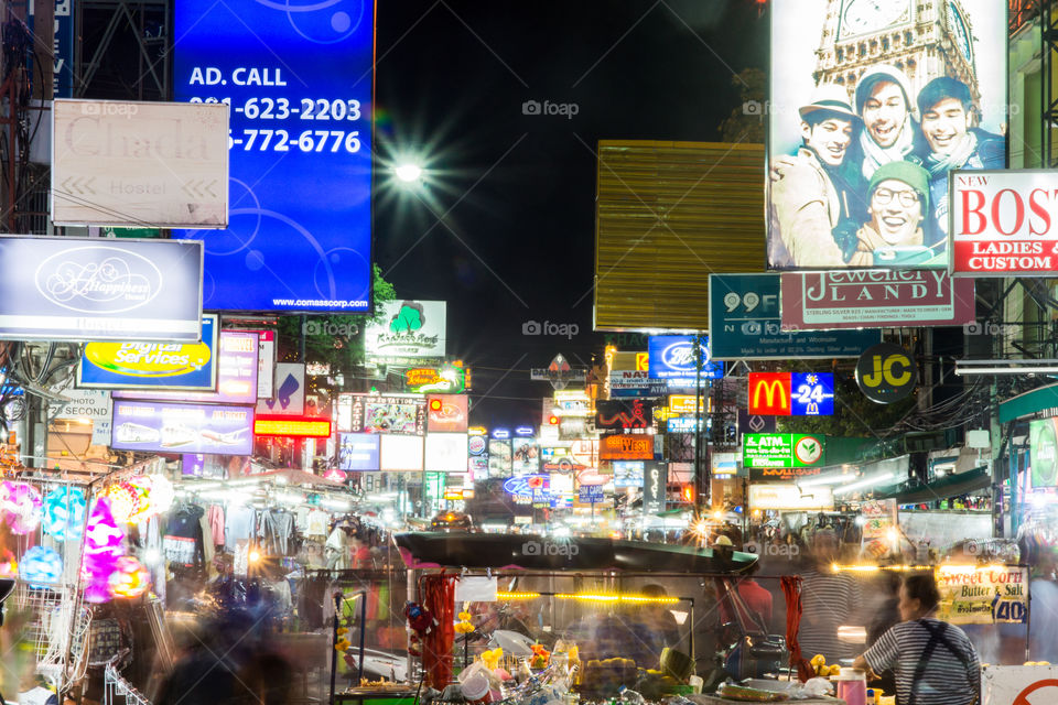 Khao San road in Bangkok