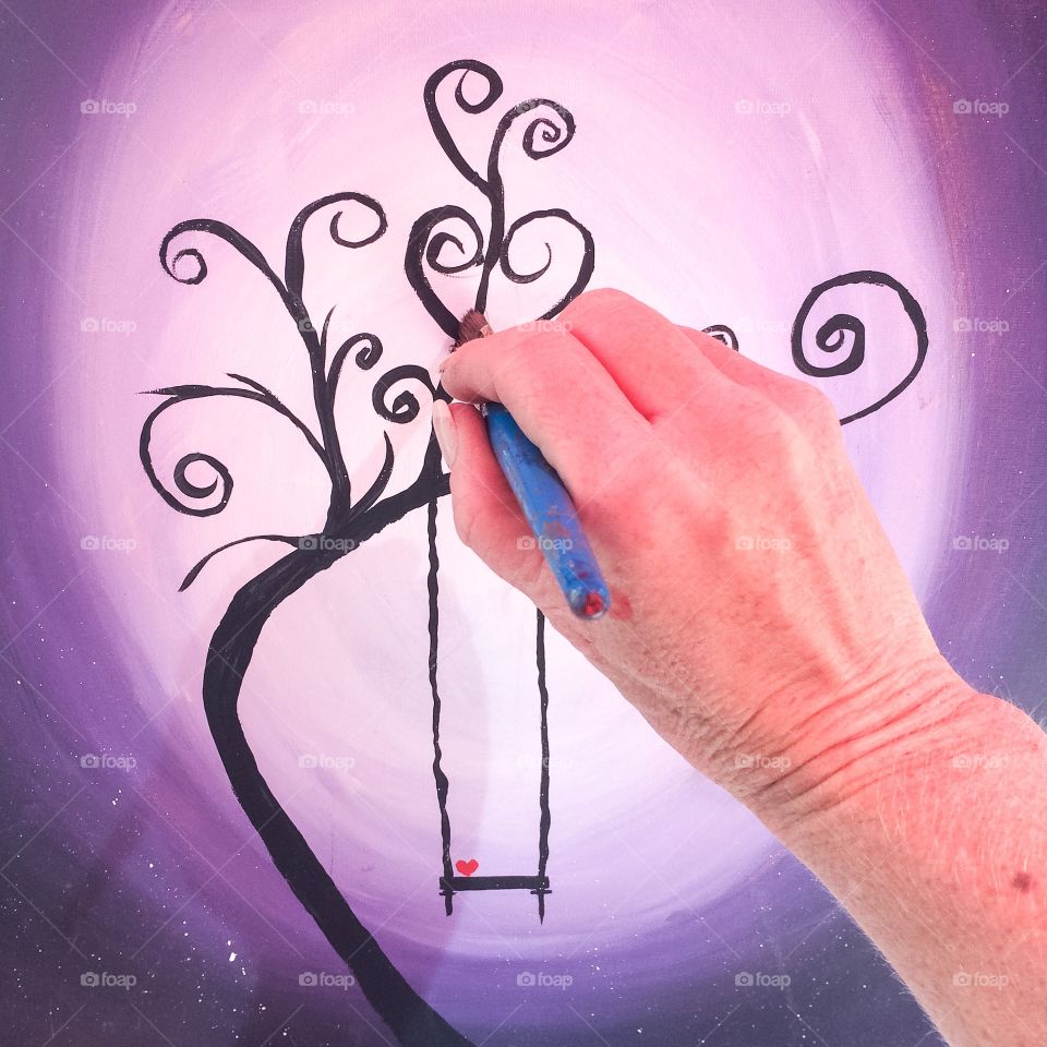 Painting a tree