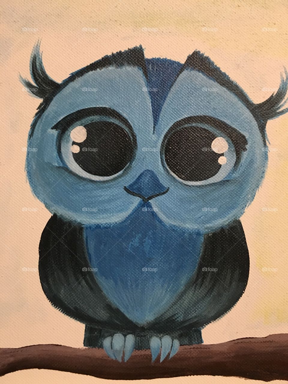 Owl painting for nursery