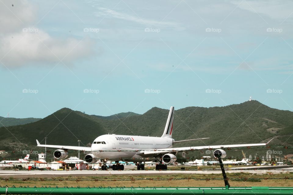 Airbus A340 Air France - SXM Princess Juliana Airport 