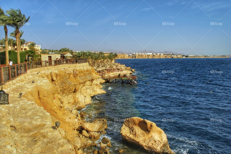 rocky coast, Grand Hotel Sharm el Sheikh
