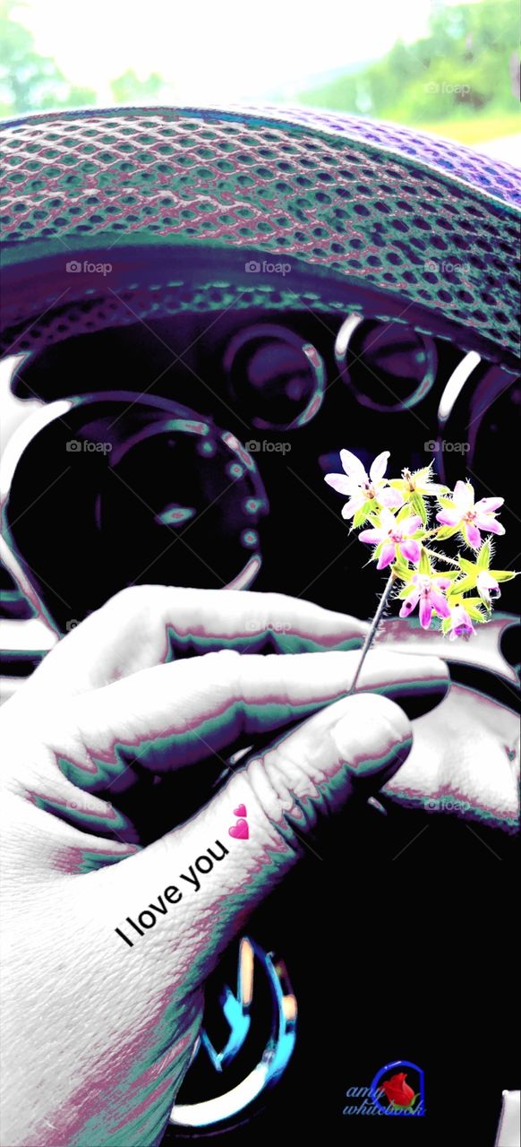 My first flower from my bonus son when he said I love you