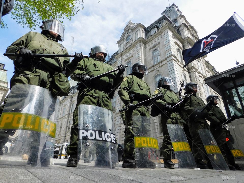 SQ Anti Riot Sqaud - Quebec Provincial Police