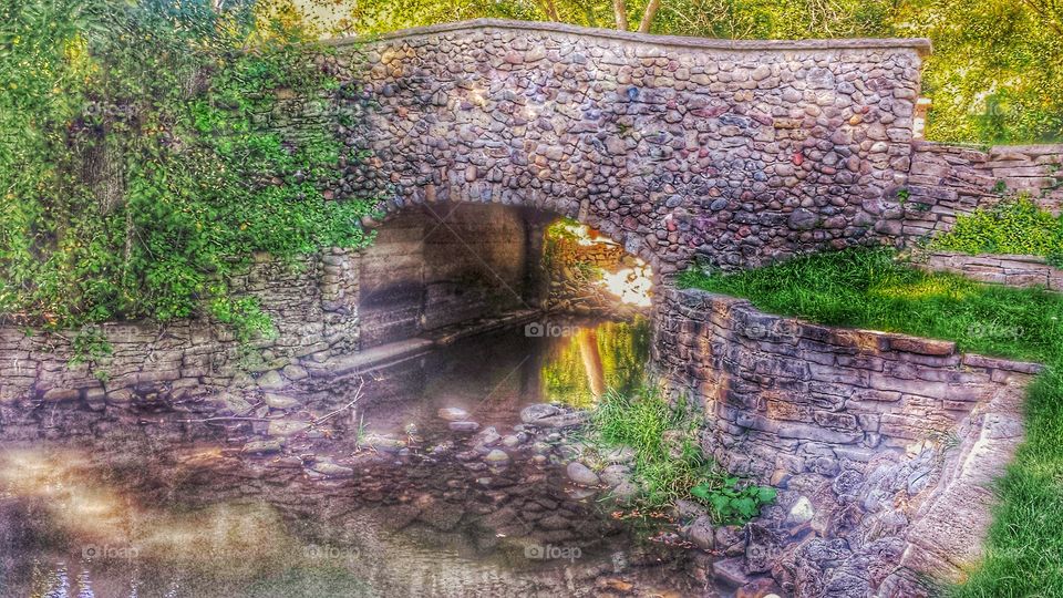 Nature. Stone Bridge