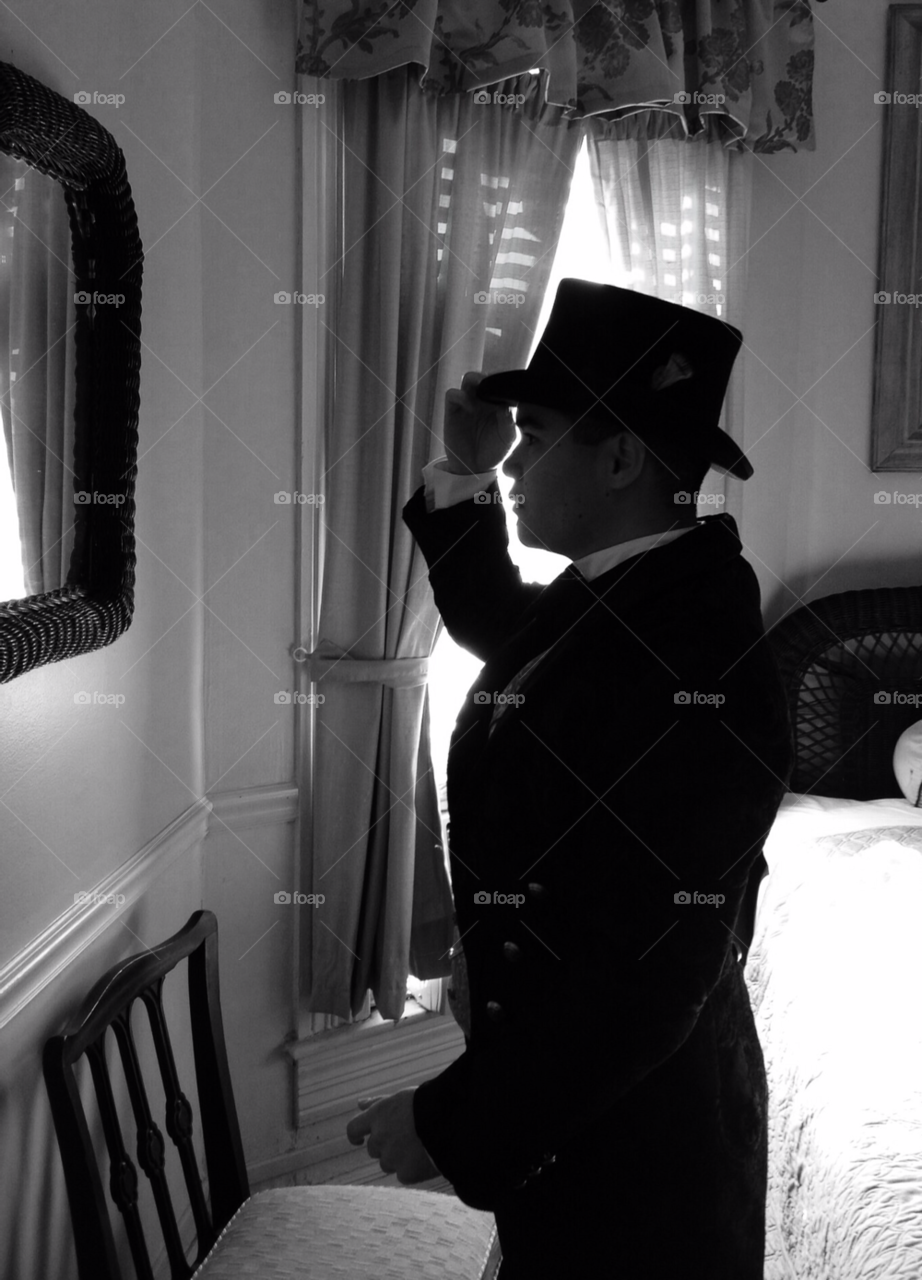 man silhouette wedding formal by stevehardley7