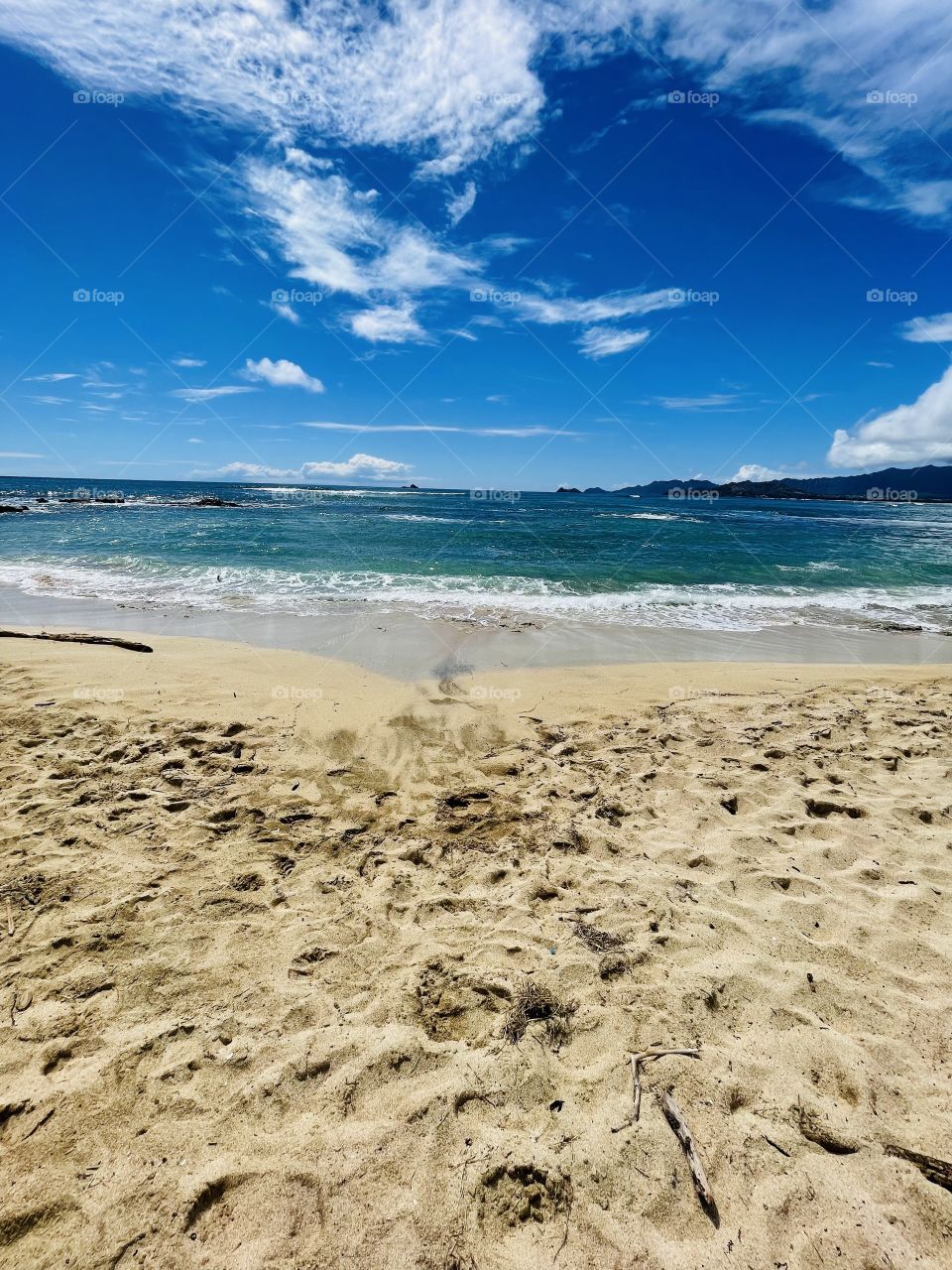 Walk on a Hawaii beach